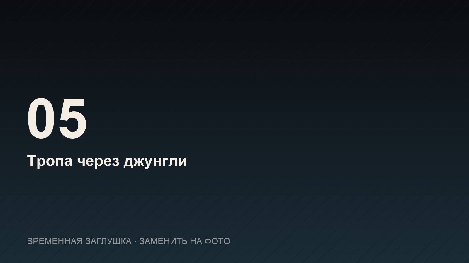 Тропа через джунгли к водопаду